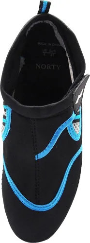 Vista 7 de NORTY - Calcetines acuáticos para hombre zapatos de agua ondulados sin cordones impermeables para piscina playa lago y deportes