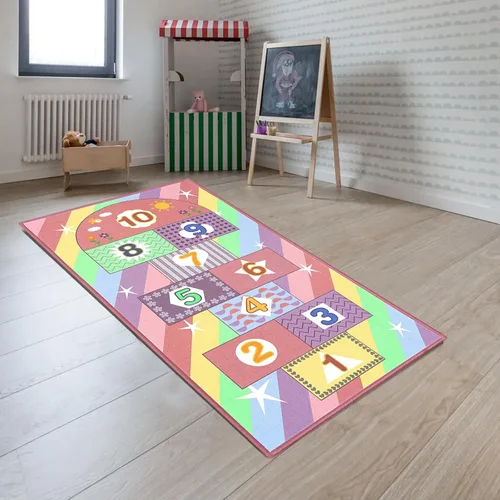 Vista 7 de Booooom Jackson Alfombra de aula grande y colorida con respaldo antideslizante, 9 x 12 pies, alfombra de asiento infantil para aula primaria