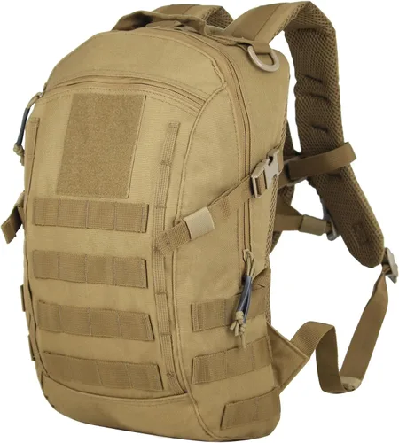 Vista 11 de Mochila táctica pequeña militar 12L Molle Bag mochila militar mochila militar mochila mochila militar mochila para exteriores, senderismo, Negro