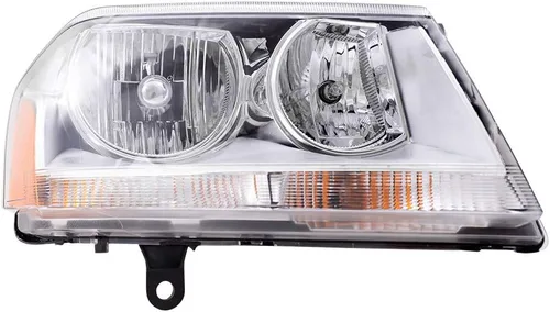 Vista 2 de Brock Faro halógeno de repuesto para pasajero con bisel cromado compatible con Avenger 5116342AB 2008-2014