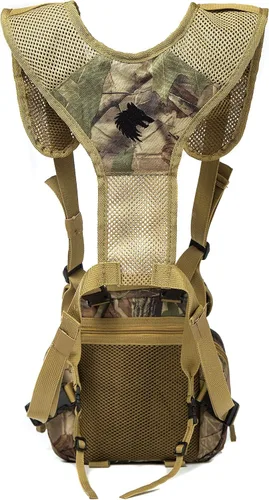 Vista 4 de Estuche de arnés binocular para cámaras Binos Óptica Telémetro Gear, Camouflaje, Talla única, Paquete de pecho