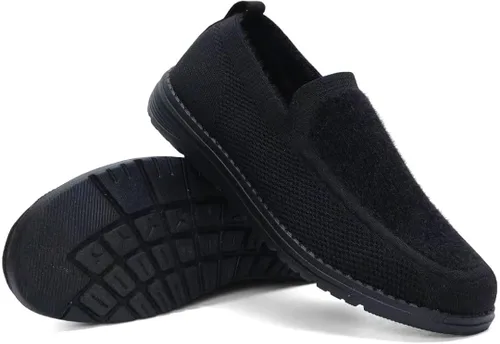 Vista 8 de 1TAZERO Mocasines sin cordones para hombre con plantillas de soporte de arco, zapatos casuales para hombre para fascitis plantar