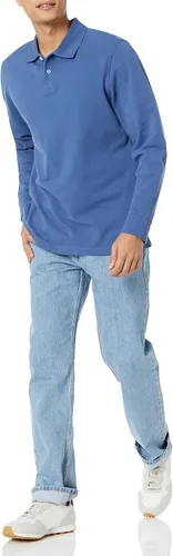 Vista 4 de Tienda Essentials Polo piqué de manga larga para hombre