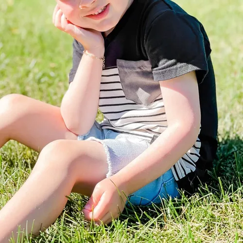 Vista 30 de Conjunto de traje de verano para bebé niño pequeño, manga corta, cuello redondo, letras impresas, lindo traje de verano, conjunto de 2 piezas