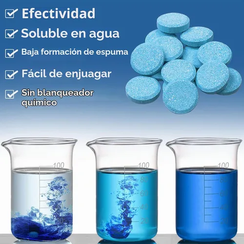 Vista 4 de Beieverluck 400 piezas de pastillas concentradas de líquido limpiaparabrisas para coche, pastillas efervescentes limpiaparabrisas sólidas
