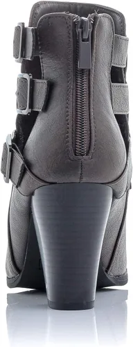 Vista 3 de Botines Payton con cremallera lateral y tacón alto para mujer