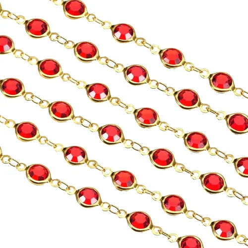 Vista 16 de uxcell Cadena de diamantes de imitación negros de 5 yardas a granel con cadena de latón chapada en plata para hacer joyas, manualidades, pulseras