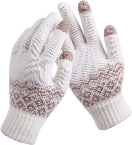 Vista 3 de Aniywn Guantes de invierno para hombres y mujeres, guantes de pantalla táctil para enviar mensajes de texto, guantes térmicos para correr, guantes