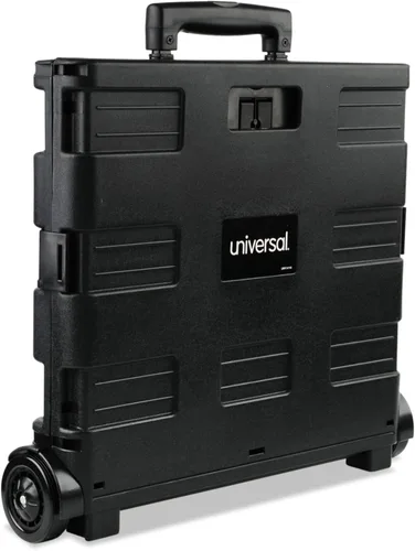 Vista 8 de Universal Caja de almacenamiento móvil plegable, 18.25 x 15 x 39.4 pulgadas, negro