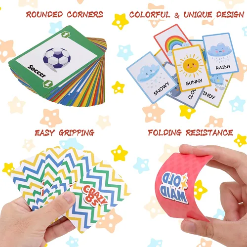 Vista 3 de GSE 6 Decks Juegos de cartas para niños pequeños, niños y niñas a partir de Multicolor