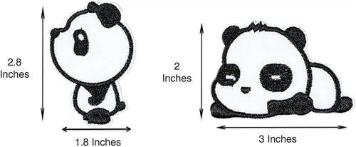 Vista 6 de 4 mochilas de lona casuales ligeras con diseño de panda para mujer, Azul, Viajar