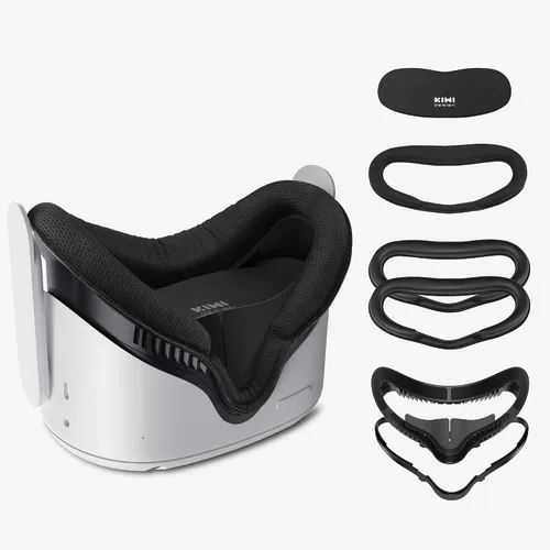 Vista 8 de KIWI design Accesorios de fitness para cojín facial mejorados compatibles con Quest 2 con almohadilla de cuero de interfaz facial 2 almohadilla