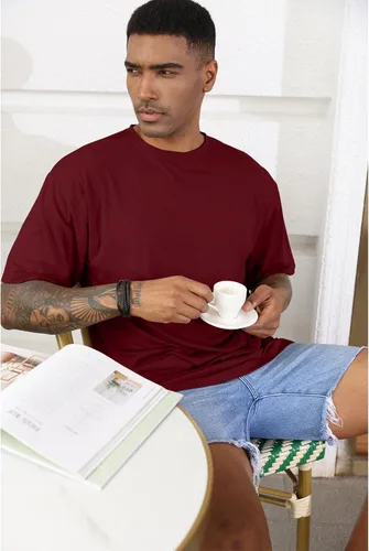 Vista 4 de YawYews Camisetas atléticas de moda para hombre, de manga corta, casual, lisas, holgadas, para entrenamiento, gimnasio, ropa de calle