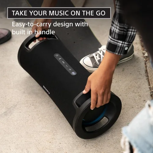 Vista 17 de Sony ULT Field 7 - Altavoz inalámbrico Bluetooth para fiestas, IP67 impermeable, graves potentes, batería de 30 horas, karaoke, mango cómodo y luces