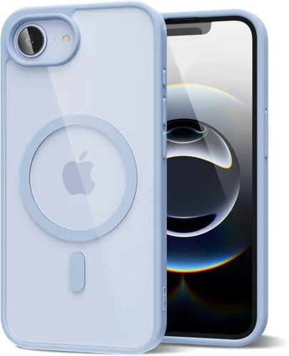 Vista 59 de oakxco Funda magnética transparente compatible con Magsafe, bonita funda delgada y transparente de poliuretano termoplástico no amarillenta, carcasa