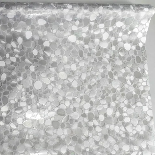 Vista 4 de Película decorativa de privacidad para ventana, no adhesiva, reutilizable, control de calor, bloqueo de luz UV, cubiertas de vinilo para ventanas