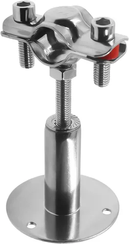 Vista 14 de Soporte de tubo ajustable de acero inoxidable 304, soportes de tubo de montaje en pared, plata