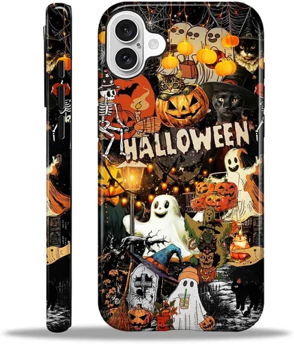 Vista 119 de Funda para iPhone 13 iPhone 14, a prueba de golpes, funda protectora híbrida de 2 capas, doble protección contra caídas, antiarañazos, diseño