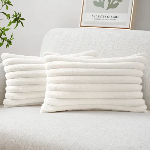 Vista 36 de MIULEE - Juego de 2 fundas de cojín decorativas de piel sintética de 18 x 18 pulgadas, arte moderno francés para el hogar, almohadas suaves