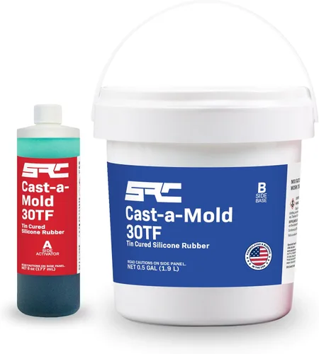 Vista 6 de Cast-a-Mold 30TF RTV - Resina epoxi de silicona líquida, 2 partes, kit de fabricación y fundición de moldes de joyería y jabón, ideal para moldura