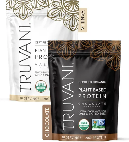 Vista 10 de Truvani Proteína en polvo orgánica a base de plantas Vainilla 18