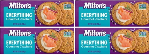 Vista 12 de Milton's Gourmet Crackers, Original Multi-Grain – Proyecto verificado sin OMG, ingredientes naturales, Kosher, ideal para tablas de embutidos – 8.4