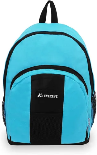 Vista 2 de Everest Equipaje Mochila con frontal y bolsillos laterales, Turquoise), BP2072-TURQBK