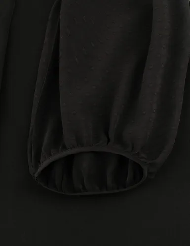 Vista 4 de Bebonnie - Blusas de chifón para mujer, manga 34, estilo linterna, cuello en V, sueltas