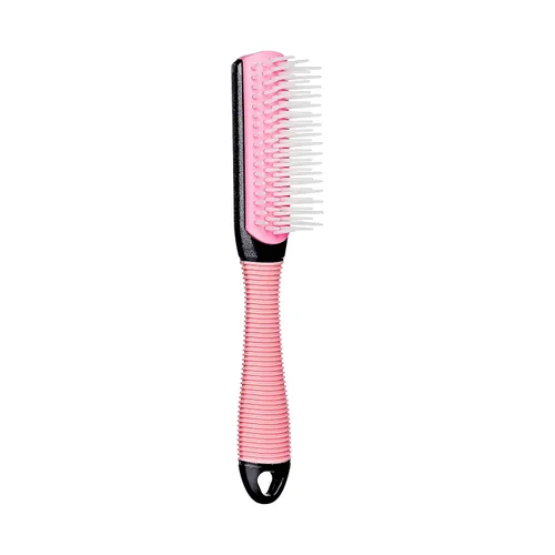 Vista 7 de KISS Colors & Care Mini cepillo antideslizante ajustable para niños, color rosa, suave, suave y elegante, resultados sin nudos, menos roturas
