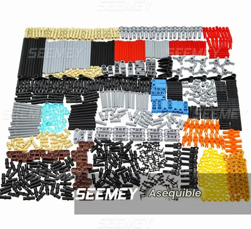 Vista 3 de SEEMEY Ladrillos de conectores de eje 884pcs compatibles con piezas