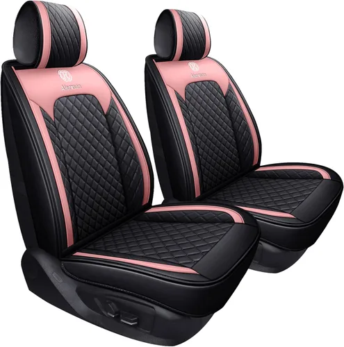 Vista 16 de 2 fundas de asiento delantero para mujer, de cuero, impermeables, universales para Ford Fusion Focus Edge, Beetle, Kia Soul C300 CC, Hyundai
