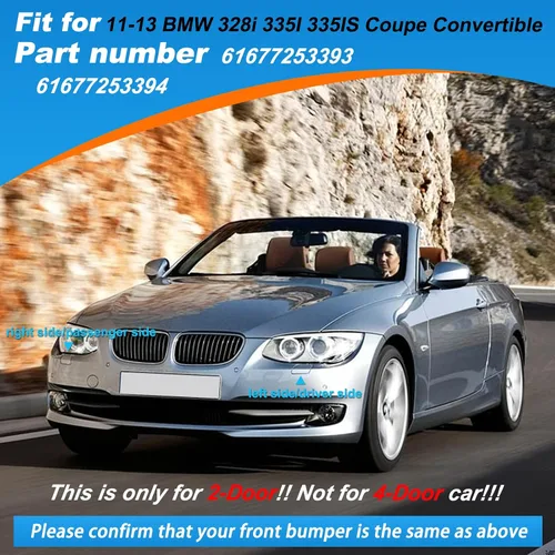 Vista 3 de Tapa de cubierta de boquilla de lavador de faros del parachoques delantero Compatible con BMW E92 E93 328i 335I 335IS Coupé Convertible 2011 2012
