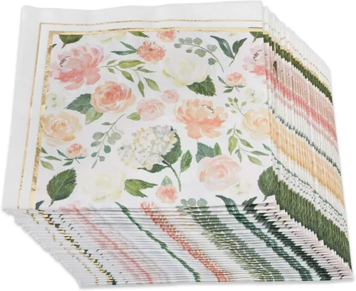 Vista 13 de Kate Aspen Servilletas de papel rústicas bohemias de 2 capas (juego de 30), servilletas decorativas gruesas, perfectas para bodas de otoño, brunch