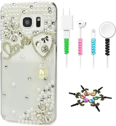 Vista 13 de Bling Case SSSGCDwCPSeries-20 - Funda con tapa y diseño 3D hecho a mano, 100 + cristales