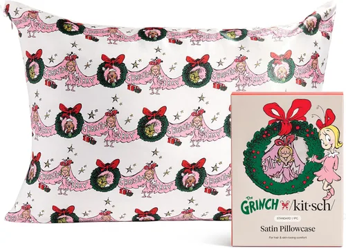 Vista 25 de Lisa Frank x Kitsch - Funda de almohada de satén con cremallera para cabello y piel, más suave que las fundas de almohada de seda, funda de almohada