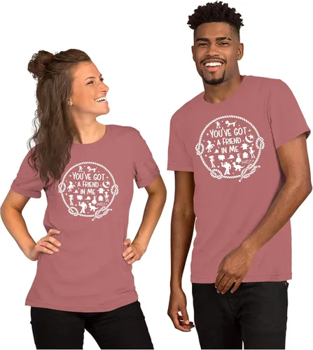 Vista 2 de You've Got A Friend in Me - Camiseta de manga corta para mujeres y hombres, camiseta unisex con estampado de letras divertidas