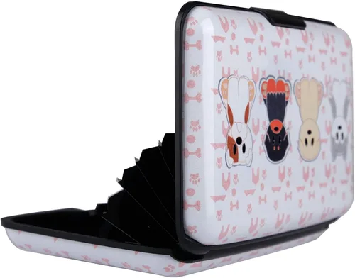Vista 5 de Funda de aluminio para tarjetas de crédito con bloqueo RFID, tarjetero de metal para tarjetas de crédito, tarjeta de identificación, tarjetas