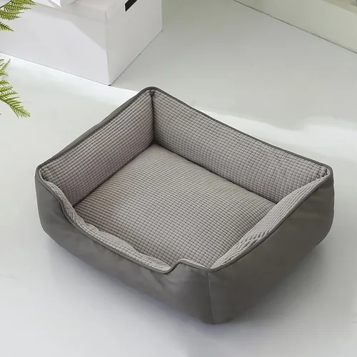 Vista 4 de 1pc Cute Two-Tone Cat's Paw Pattern Pet Bed – Removable & Washable Cat Dog Bed, Thickened Non-Slip 4-Season Mat, Wear-Resistant Pet Sleeping Pad