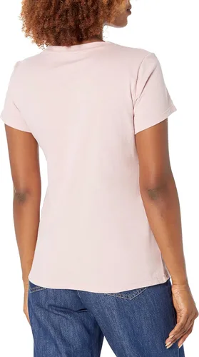 Vista 2 de Calvin Klein Performance Women's Woven Logo Patch Short Sleeve Crew Neck Tee
