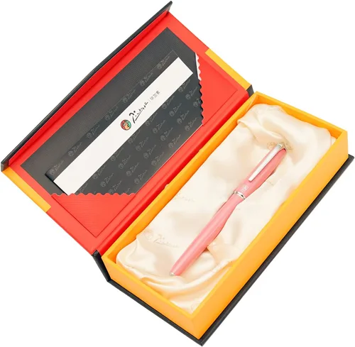 Vista 41 de erofa Picasso 916 - Pluma estilográfica negra mate con caja, bolígrafo de caligrafía doblada de titanio negro
