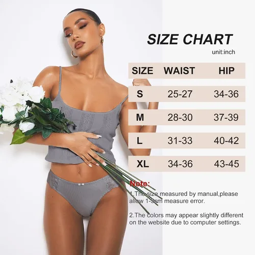 Vista 5 de LEVAO Tangas de algodón para mujer, tangas de algodón sexy con espalda en T, ropa interior cómoda, paquete múltiple S-XL
