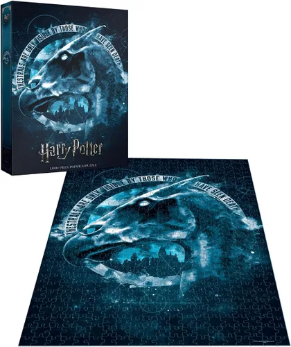Vista 2 de Harry Potter Thestral - Rompecabezas prémium de 1000 piezas Rompecabezas con temática de película de Harry Potter