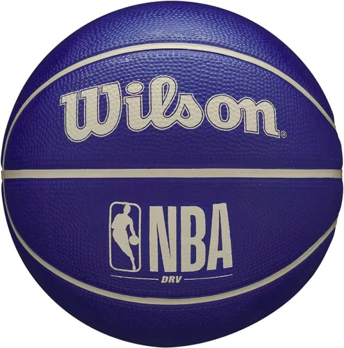 Vista 13 de Wilson NBA DRV Balón de baloncesto para exterior - Indigo/Beige, Tamaño 6, 28.5 pulgadas
