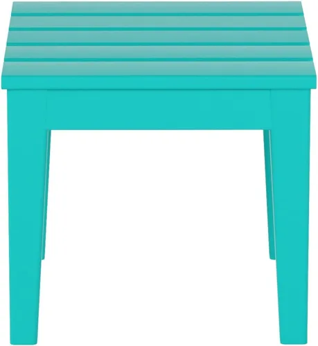 Vista 42 de WestinTrends Malibu - Mesa auxiliar cuadrada para exterior para silla Adirondack, teca