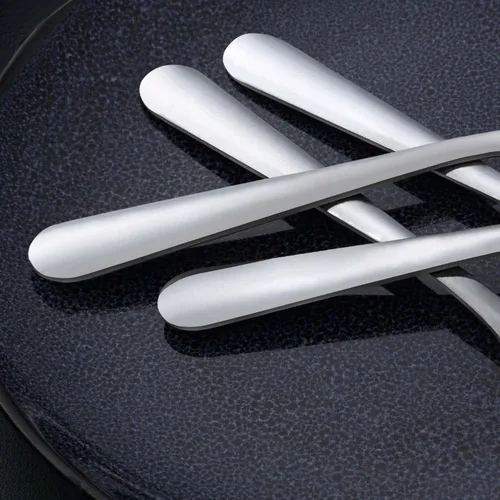 Vista 3 de Unokit - Juego de 24 cucharas de té – Cuchara de acero inoxidable de 6.7 pulgadas, postre, mesa, cucharas de cubiertos solo para el hogar, cocina
