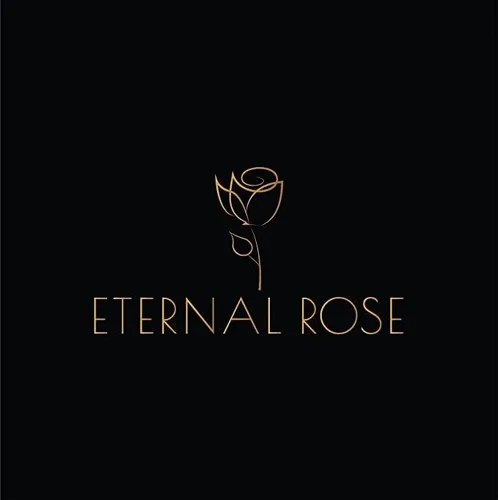 Vista 8 de Eternal Rose Pendientes colgantes de oro de 24 quilates con flor de rosa real para mujer