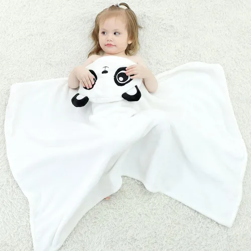 Vista 5 de Manta Vestible con Capucha para Niños Pequeños Toallas con Capucha Suave y Acogedora Manta Vestible con Capucha para Niños y Niñas