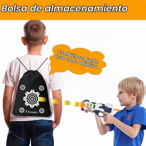 Vista 2 de POKONBOY Paquete de repuesto mejorado de 500 bolas redondas compatible con Nerf Rival Apollo, Zeus, Atlas y Artemis Blasters