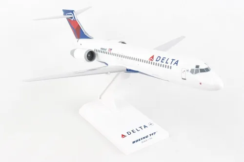 Vista 9 de Daron Skymarks Delta MD-80 Widget Livery - Kit de modelo con soporte de madera (escala 1/100)