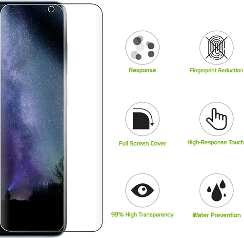 Vista 4 de Cellet Protector de pantalla para Galaxy S21, protector de pantalla de poliuretano termoplástico (TPU), compatible con Samsung Galaxy S21